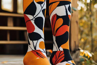 design unique and custom socks design for your brand