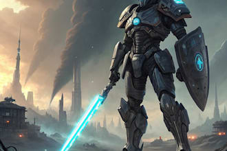 create a mecha robot art of your choice