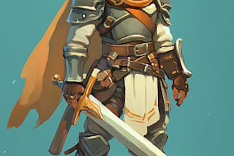 draw 2d game character or 2d game character
