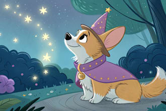design a unique disney pet portrait