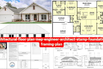 architectural floor plan foundation framing plan