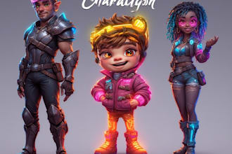 design cinematic character concepts with story and emotion