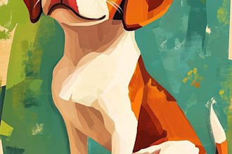 make disney pets portrait illustration in disney style
