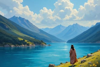 draw oil painting, digital oil painting