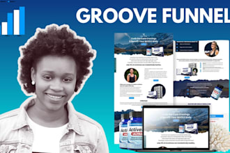 create groove funnels, groove website, groove page, landing page on groove