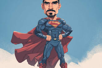 turn you into a superhero cartoon caricature