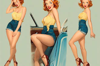 do a pin up girl and pin up girl