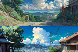 create 2d environment and game background for you