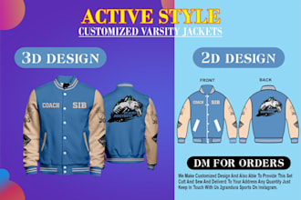 design streetwear varsity jackets for your clothing brands