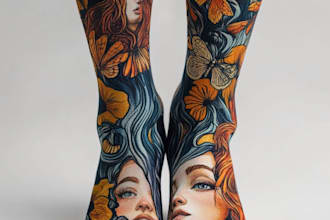 design custom and unique socks design