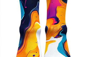 make a custom and pattern socks design
