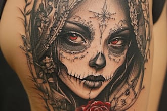 create a tattoo design of tattoo sleeve
