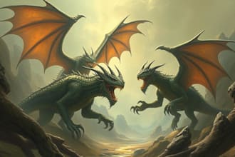 make sketch a fantasy creature