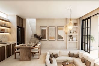 refurnish modern tropical villa,exterior design,landscape,interior rendering,cgi