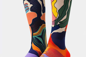 make a custom and pattern socks design