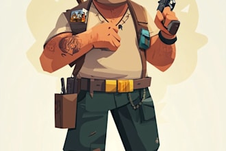 create 2d game art character