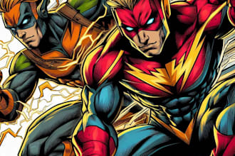 do a charcter of comic or design your comic character