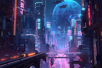 draw sci fi illustration and sci fi art