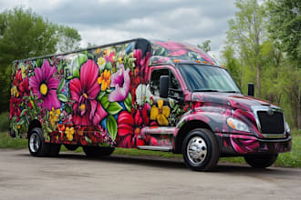 do amazing car wrap design or vehicle signage