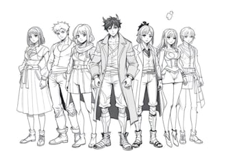 draw or sketch characters for you