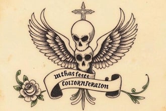 draw awesome old school tattoo style designs