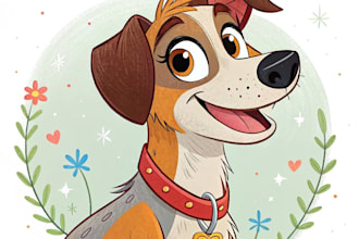 do a pet portrait in the disney style