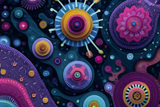 draw abstract digital illustrations and aboriginal art