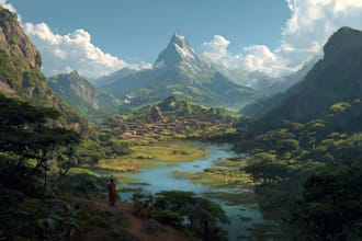 create breathtaking environmental concept art