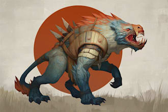 draw fantasy, mythology, aliens, monster illustration