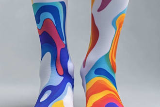 make a custom and pattern socks design