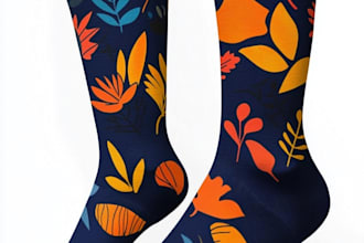 make a custom and pattern socks design