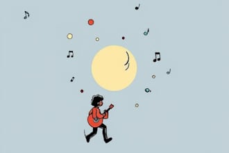 create doodle illustration for music album cover