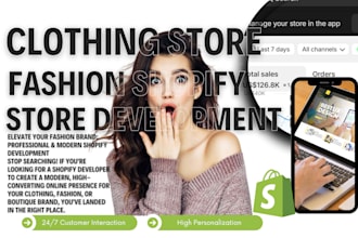 design a modern shopify clothing store fashion clothing shopify store