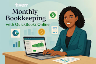 manage your monthly bookkeeping using quickbooks online