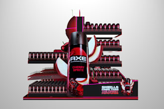 do 3d posm, retail, product display stand and gondola design
