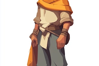 draw 2d game characters, animation and game