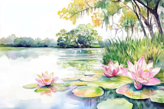 create watercolor illustrations for KDP children