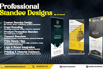 design eye catching billboard or standee design for business