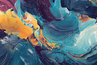 create abstract art and murals