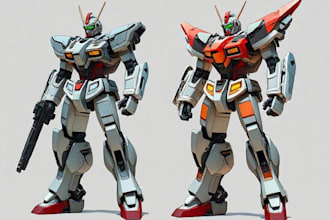 high quality robot, mecha concepts