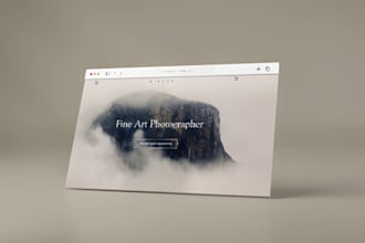 design a modern squarespace art portfolio website for painters and illustrators