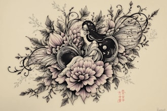 create a tattoo design of tattoo sleeve