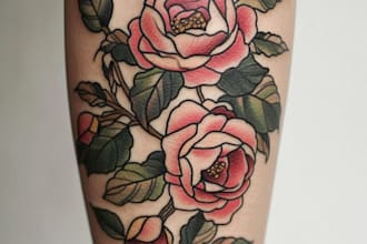 design a full color neotraditional tattoo for your style