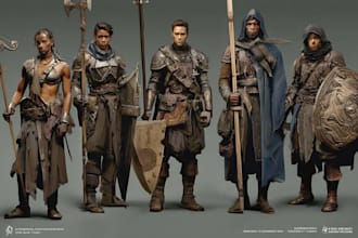 draw 2d game character or 2d game character