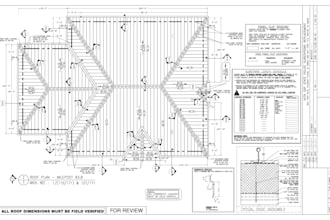 draw your metal roof plan detailing and shop drawing