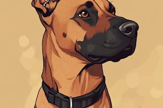 draw disney pet portrait