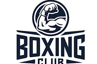 create beautiful boxing logo with unlimited revision