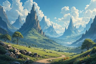 paint you an awesome, magical watercolor and scan it