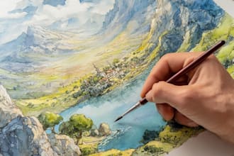 draw your fantasy landscape