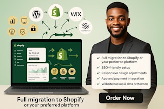 clone wix migrate squarespace wordpress ecwid to shopify design shopify website